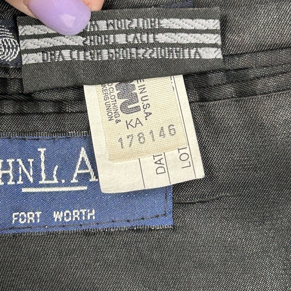Vintage Burberrys Men's Blazer Sport Coat‎ Jacket 100% Wool Gray FLAWS SEE PICS - Picture 5 of 16